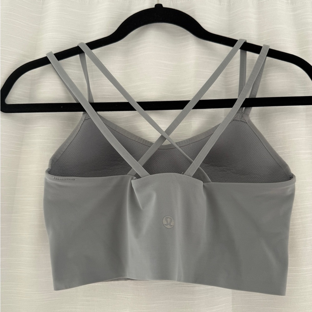 Lululemon Like a Cloud Longline Bra Light Support Gray | Size 6 - Picture 7 of 10